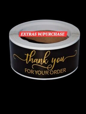 125ct. Roll of 'Thank You For Your Order'  3 Random Polymailers